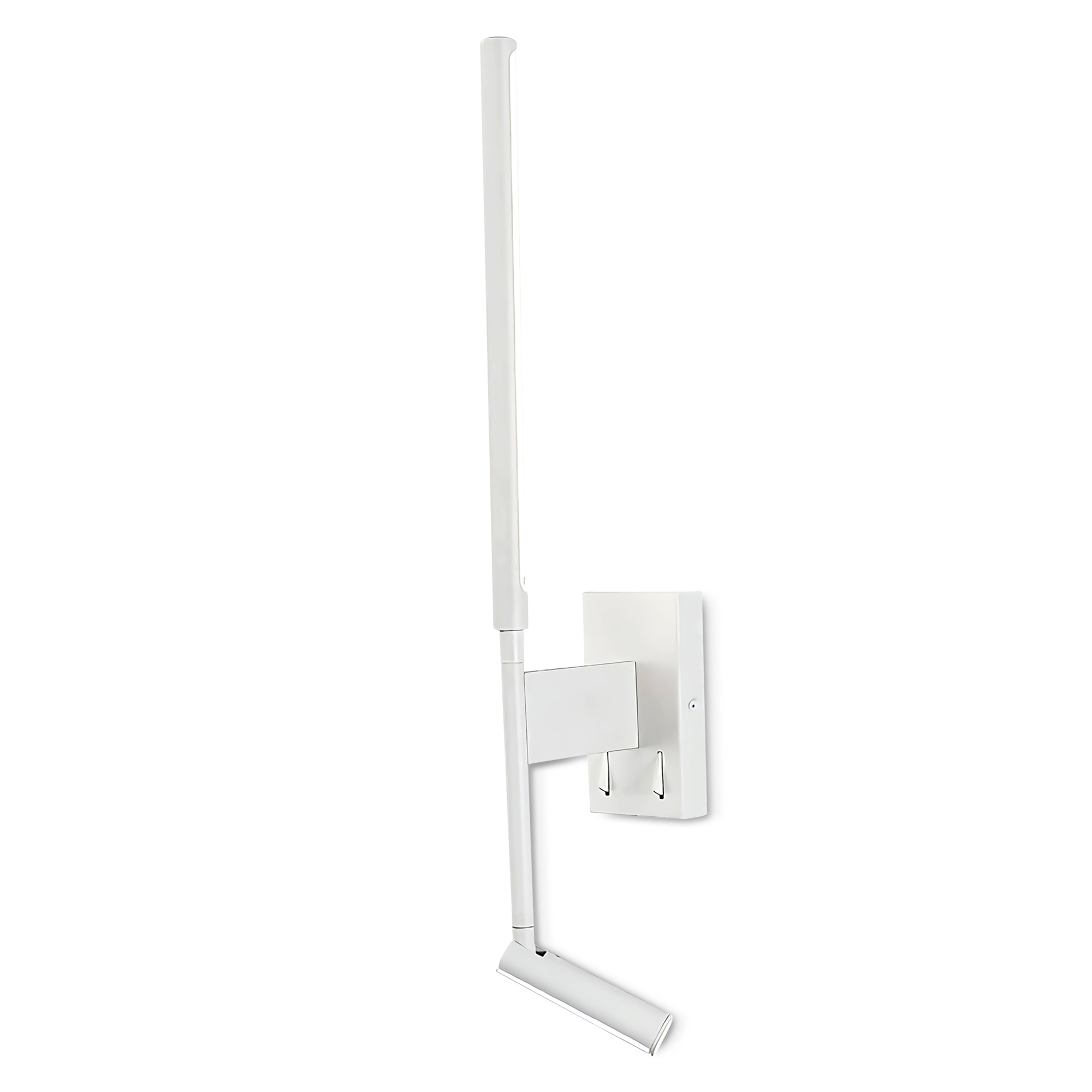 M6702  Torch Wall + Reading Light, 6W + 3W LED Switched Sand White